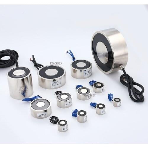 1pcs Electromagnet DC 12V Small Electro Magnet Solenoid Sucker Holding Force 2.5KG-150KG