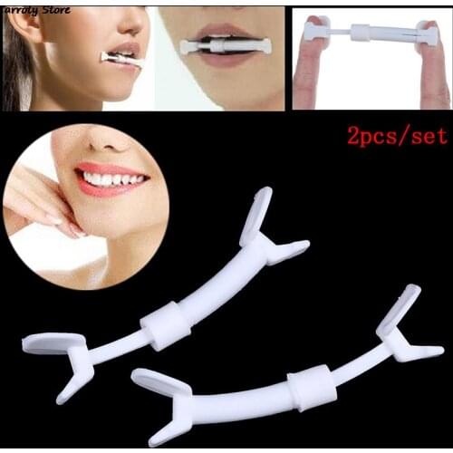 2pcs/lot Natural Facial Muscle Smile Exerciser Mouth Toning Slim Piece Toner Flex Cheek Make You more Confident