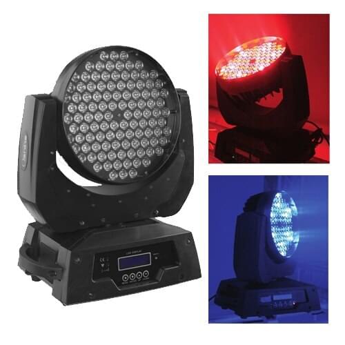 2PCS/lot Led dj lighting 108pcs*3W led moving head wash disco light RGBW color mixing for wedding dj culb