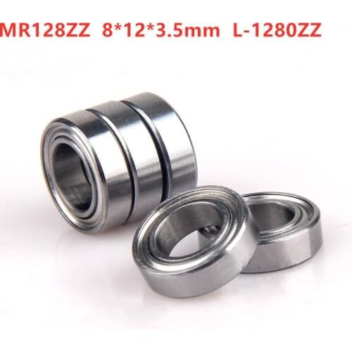 100pcs miniature bearing MR128ZZ 8*12*3.5 mm L-1280ZZ 678ZZ deep groove ball bearing 8mmx12mmx3.5mm