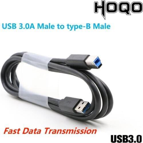50Pcs USB3.0 Type A To Type B Male Fast Data Transmission Sync Printer Cable for Print Scanner Fax Machine,USB A to TYPE B Male