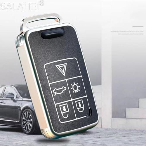TPU Car Smart Key Remote Cover Full Case For Volvo S60 S80 V60 XC60 XC70 S60L S80L V40 XC90 5 6 Buttons Protection Accessories