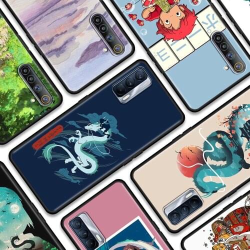 Shell For Oppo Realme 8 Pro Case Realme GT XT X3 X2 Q3 5 6 6i 7 Pro C15 C21 Soft Cover chihiro Spirited Away
