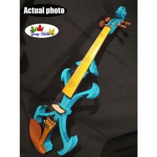 NEW model crazy - 2 Song art streamline 4/4 electric violin,solid wood #10313