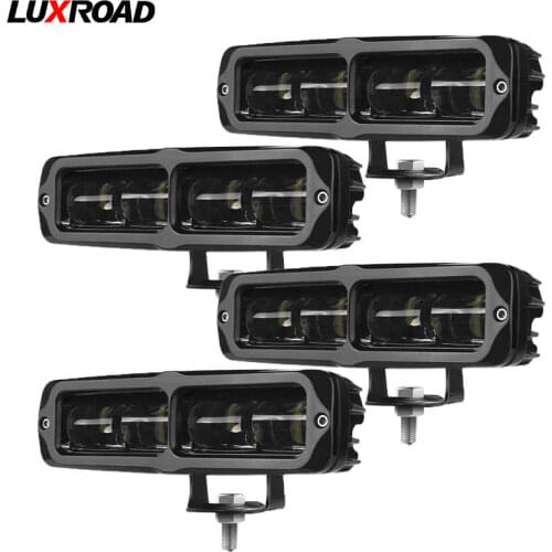 Work Light 6 Inch Led Light 6D 20W Driving Beam Fog Light 6000K White Light M8 Bolt 12V For Car Motorcycle Bike ATV UTV