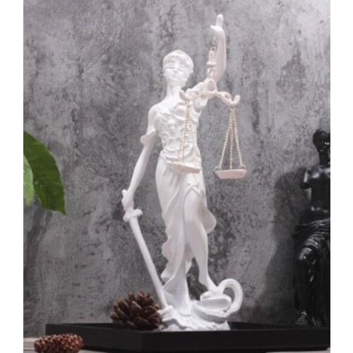 Greek goddess of justice and justice retro crafts home decoration european-style creative nostalgic cafe sculpture Crafts Arts