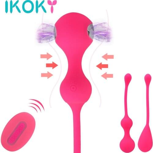 IKOKY Vaginal Shrinking Balls Sex Toys for Women Kegel Pelvic Floor Muscle Trainer Vaginal Tighten Exercise 10 Speed