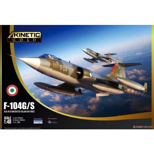 KINETIC K48093 1/48 Scale Italian Air Force F-104G /S ASA/M Starfighter Model Kit
