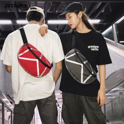 Plaid Waist Bag Pure Color Waist Packs Banana Bag couples Fanny Pack Large Capacity Messenger Chest Bag