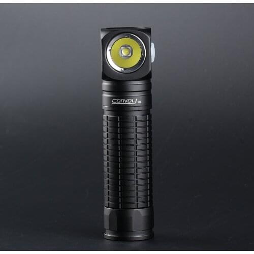 Convoy H1 Head Flashlight CREE XML2 1046LM Multifunctional Angle Flashlight HeadLights by 18650 Battery for Search Headlamp