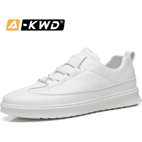Fashion Shoes 2019 Black White Man Shoes Leather Genuine Elastic Band Basket Homme Slip-on Sneakers Mens Low Help Footwear Male