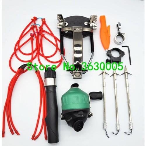 Powerful Hunting Slingshot Professional Fishing Slingshot With Arrows Shooting Crossbow Darts BB Balls For Adult Tools Set