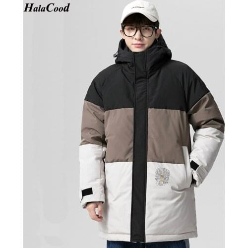 HALACOOD Winter Down Jacket Men Fashion Coat Mens Casual Parka Outwear Brand Clothing Male Long Down Coat Thick Warm Quality