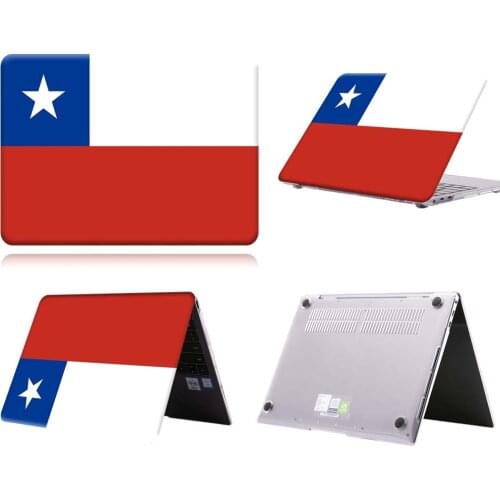 Chile Flag Pattern Anti-slip Laptop Case For MateBook 13/13 AMD Ryzen/14/D14/D15/X 2020/X Pro/Pro 16.1/Honor MagicBook 14/15