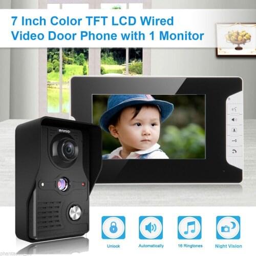 NEW 7" Home Video Intercom Door phone System With 1 Monitor + 1 IR Camera