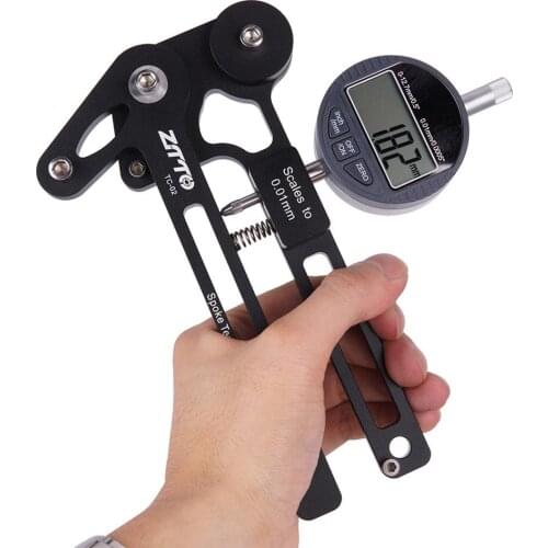 New Bike Spoke Tension Tester Digital Scale Bicycle Indicator Meter Tensiometer Bicycle Spoke Tension Wheel Adjustment Tool