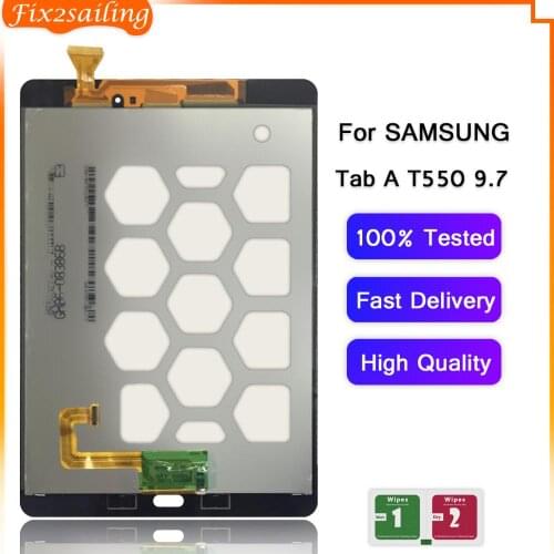 New LCD Display Touch Screen Digitizer Sensors Assembly Panel Replacement For Samsung GALAXY Tab A 9.7 SM-T550 T550 T551 T555