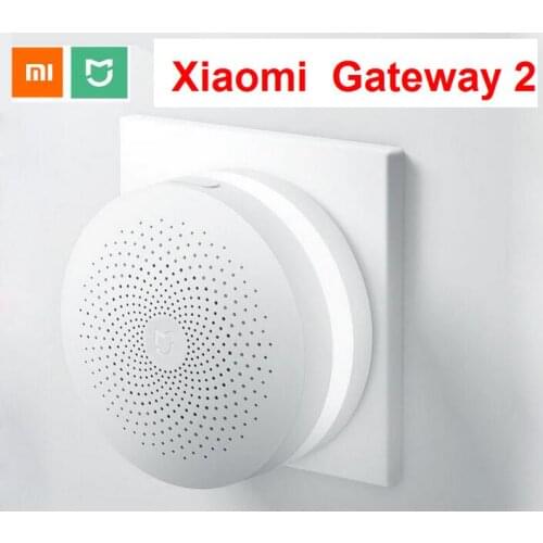 Original Xiaomi Mijia update Smart Home Multifunctional Gateway2 Alarm System Intelligent Online Radio Light Bell No Package