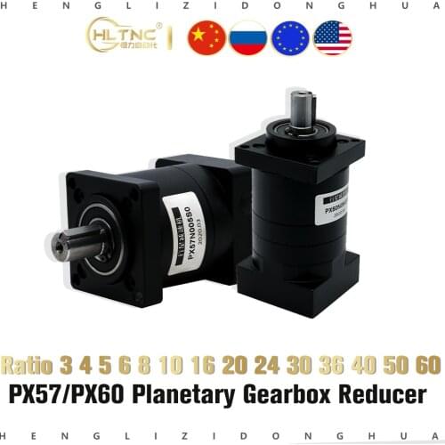NEMA 23 24 Low Noise Ratio 3 4 5 6 8 10 16 20 24 30 36 40 50 60 Planetary Gear Reducer Gearbox for Stepper Motor