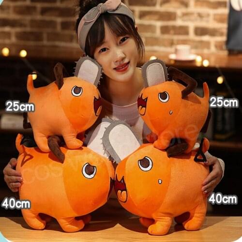 Hot Chainsaw Man Pochita Doll Cosplay Plush Doll Pillows Cute Pochita Plushie Stuffed Pillow Costume Props Cartoon Bolster Gift