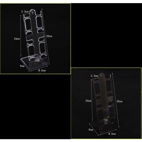 Portable 4 Slots Plastic Watch Bracelet Showcase Display Stand Holder Rack New C1FC