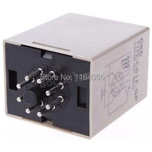Liquid Control Relay Floatless Level Switch C61F-GP 24V SPDT 1NO 1NC 8 Pins Controller & Base