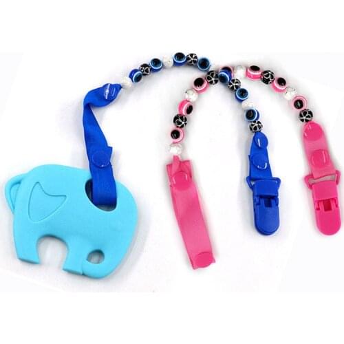 Blue Eye Pacifier Chain For Nipples Chupetas Para Bebe Pacifier Clips Chain Soother Holder Chain for baby