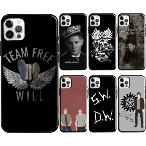 Supernatural SPN Dean And Sam Soft Cover For iPhone 12 11 Pro Max X XR XS Max 5S SE 2020 8 7 Plus 12 Mini Phone Case