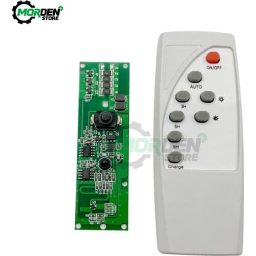 3.2V 3.7V light control + radar body induction solar lamp circuit board solar LED driver board With remote control