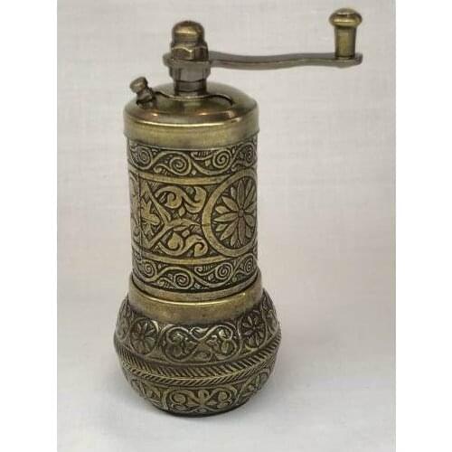 Traditional black pepper coffee and spice hand grinder Turkish Made