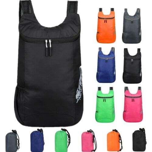Outdoor folding backpack big capacity shopping backpack preparation water men and women travel bag ultra light shopping bags