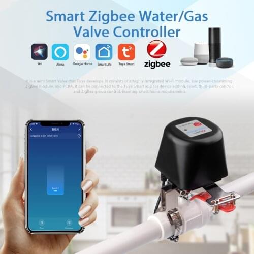Tuya Smart Valve Wireless Control Gas Water Valve Smart Life WiFi Controller Support Amazon Alexa Google Assistant IFTT