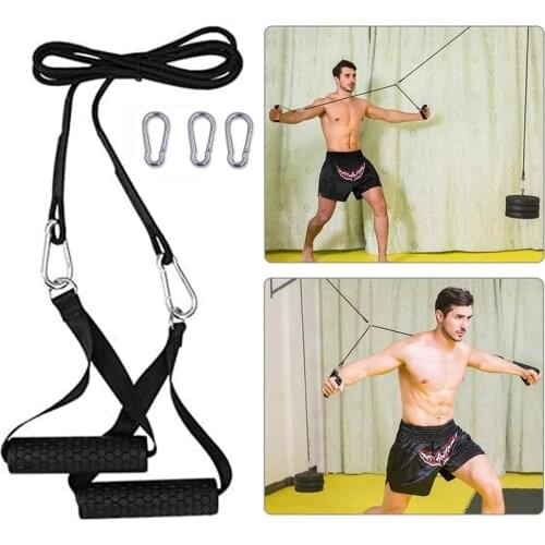 Exercise Handles Grips Heavy-duty Cable Pulley Handles Equipment Strength Hanging Training Strap Fitness Exerciser Workout Belt