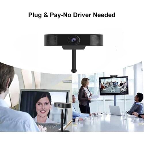 1080P HD Webcam,Live Streaming USB Webcam Built-in Dual Stereo MICS Mini Plug and PLay Laptop and Desktop Camera
