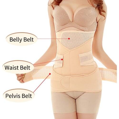 Breathable 3in1 Belly Maternity Belly Bands & Support Body Recovery Belly Slim after Childbirth Waist after Waist Trainer Corset