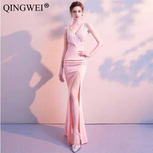 Backless dress Women 2019 Pure cotton crystal diamond dresses Long Sleeve Deep V-neck A-line Sexy Party bodycon Dress Vestidos