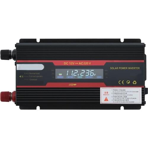 6000W 12V 24V Intelligent Solar Power Car Inverter Modified Sinewave Converter with LCD Display Used as Power Supply Power Bank