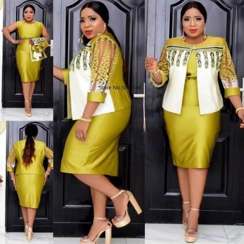 African Dresses for Women 2021 Summer New Arrival African Women Plus Size Dress Suit 2XL-5XL African Clothes