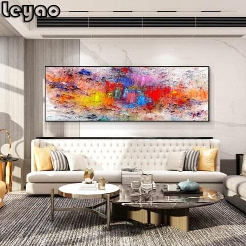 Big Size 5D DIY Diamond Painting Full Round Square Large Abstract Different Color Diamond Embroidery Mosaic Decorations Home