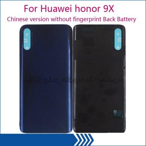 For Huawei honor 9X China version Not fingerprint Back Battery Cover Rear Door Housing Case Replacement Phone Parts Repair kit