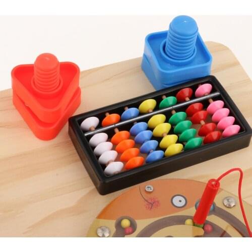 Kids Baby Portable Wooden Busy Board Fine Motor Skills Hand Crank Music Movement Montessori Sensory Board Travel Car Toys