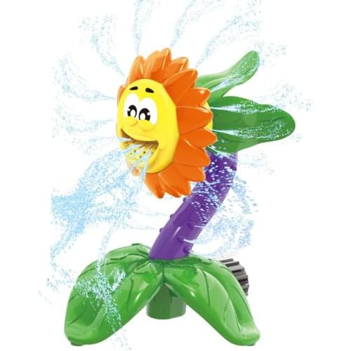 Outdoor Water Spray Toy Kids Sprinkler Water Spray Toy Lawn Sprinkler Splash Toy Backyard Sunflower Sprinkler Toy for Yard Kids