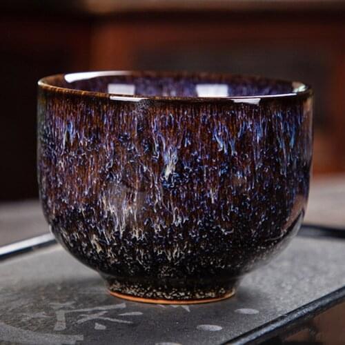 Kiln glaze tea cup handmade small tea bowl teacup ceramic single tea master pinming cup