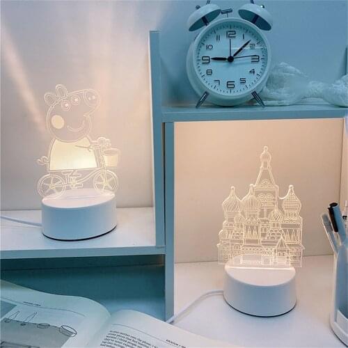 Creative 3D LED Lamp Night Lights Cartoon Novelty Illusion Night Lamp 3D Illusion Table Lamp For Home Decorative Gift