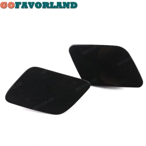 Left Right Pair Front Headlight Washer Nozzle Jet Cover Cap Unpainted 4B0955275D 4B0955276D For Audi A6 C5 2002 2003 2004 2005