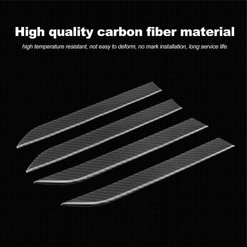 Door Handle Cover 3D Real Carbon Fiber Protector Sticker Fitment for Tesla model x 2016-2018 Car Stickers Car Accessories