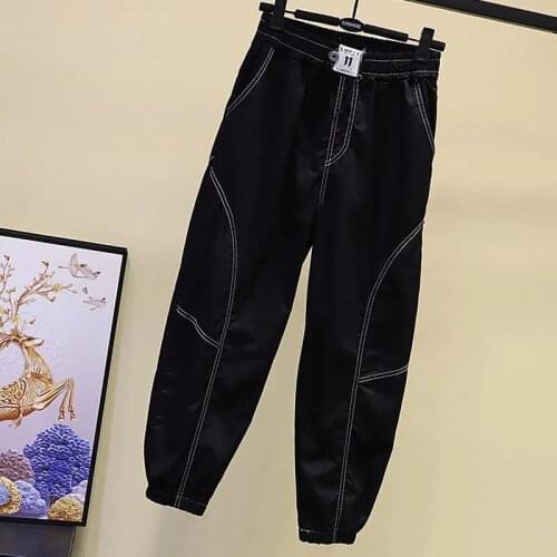 2021 Summer New Style Legging Overalls Women Fashion Western Casual Trousers Wild Thin Nine-Point Wide-Leg Pants Ladies L478
