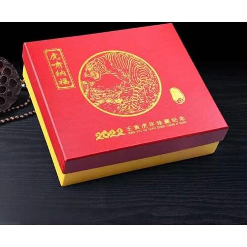 Newest 2022 Year Of The Tiger 1000g Silver Commemorative Coin Medal New Year Gifts With Box