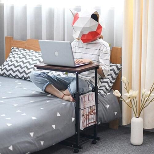 Movable Laptop Desk Storage Holders Adjustable Computer Desk Side Coffee Tables Multifunctional Magazine Racks Home Furniture