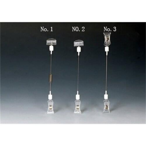 POP Price Tag Display Sign Clip Tube Clamp Plastic Advertising Clip Shaking Label Holder Sign Holder Photo Memo Picture Clip